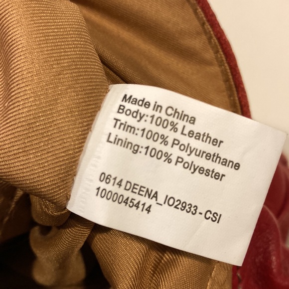 The Sak Deena Red Flap Pebbled Leather Crossbody Bag - Picture 16 of 16